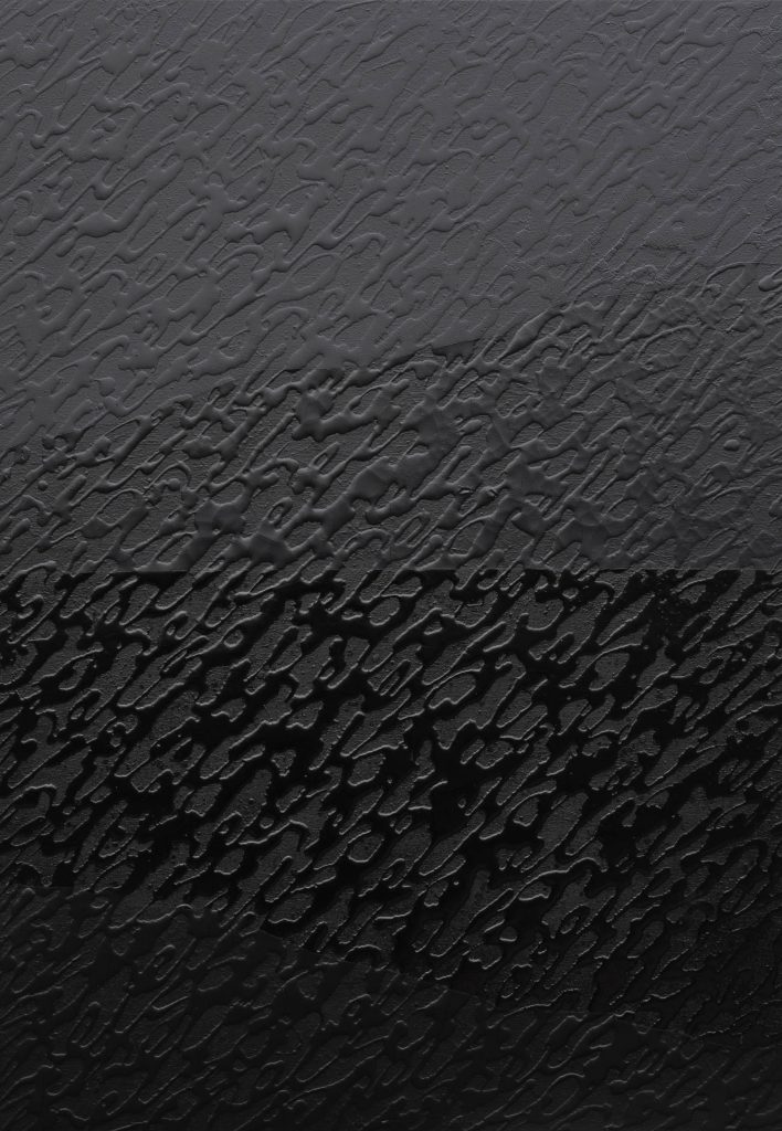 BLACK LINES #1 - 100X70cm - Aérosol et goudron liquide